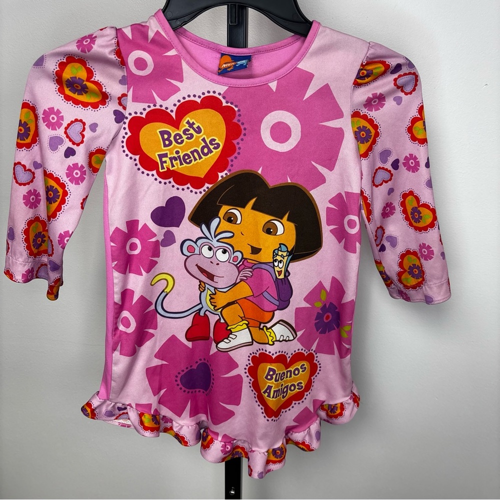 Dora‎ the Explorer Vintage Pajama Dress Kids Size 3T